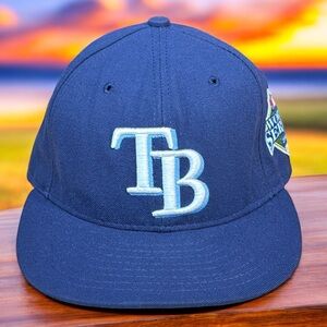 Tampa Bay Rays 2008 Official On-Field World Series Fitted Hat Cap - Size 6 7/8